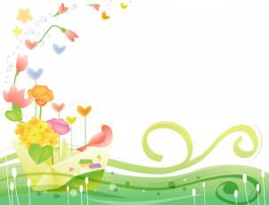 Картинка векторная+графика цветы+ flowers цветы фон