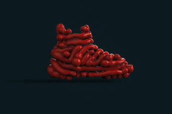 Картинка 3д+графика другое+ other фон обувь