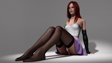 Картинка 3д+графика люди+ people девушка взгляд фон