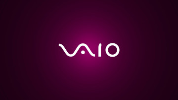 обоя компьютеры, vaio, фон, логотип