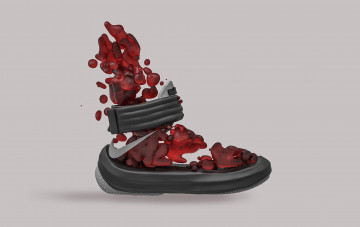 Картинка 3д+графика другое+ other фон обувь