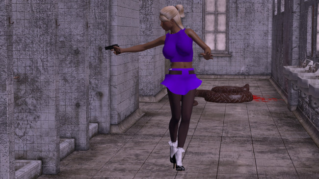 Обои картинки фото 3д графика, фантазия , fantasy, девушка, взгляд, фон, змея