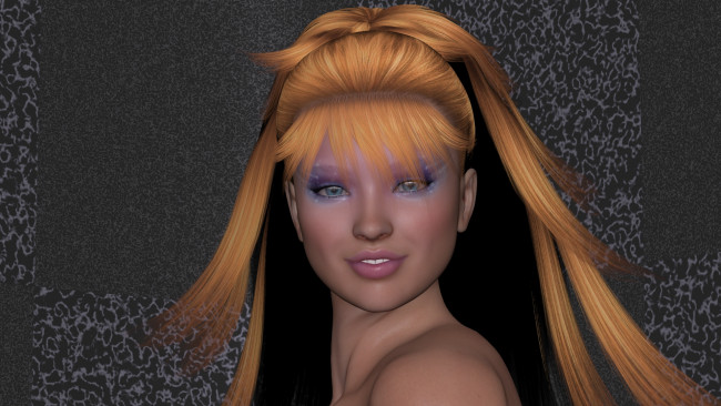 Обои картинки фото 3д графика, портрет , portraits, девушка, взгляд, фон