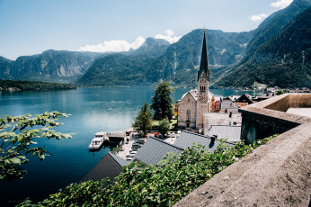 Картинка hallstatt города гальштат+ австрия простор