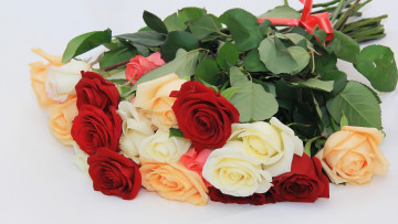 Картинка цветы розы букет