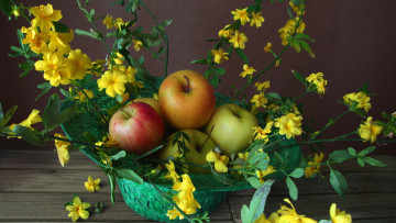 Картинка еда Яблоки снедь