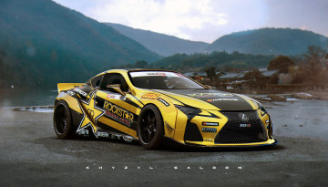 Картинка lexus+is-f +khyzyl+saleem автомобили рисованные digital art цифровое исскуство lexus formula drift race cars rockstar is-f лексус khyzyl saleem car artwork