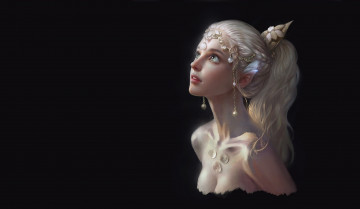 Картинка фэнтези эльфы qi wu эльф fantasy девушка арт эльфийка spirit