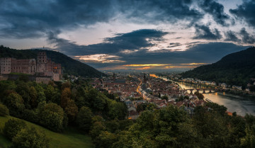 Картинка heidelberg города гейдельберг+ германия простор