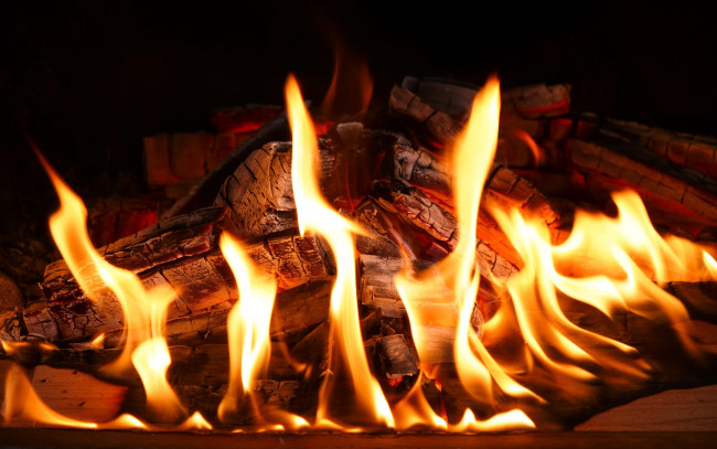 Обои картинки фото природа, огонь, пламя, дрова
