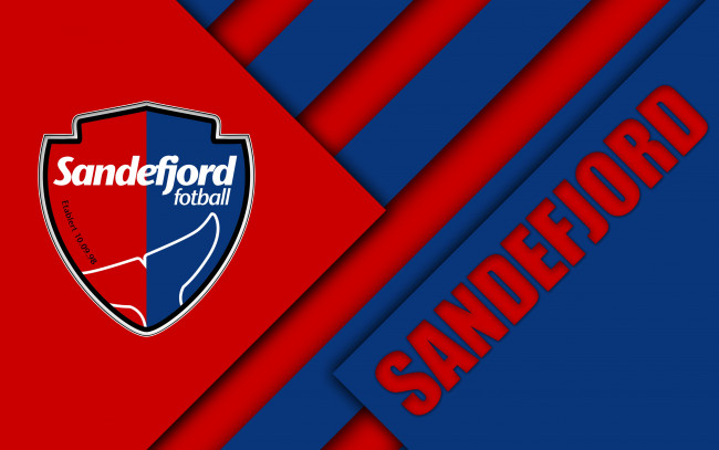 Обои картинки фото sandefjord fc, спорт, эмблемы клубов, norway, sandefjord, eliteserien, эмблема, норвежский, футбольный, клуб