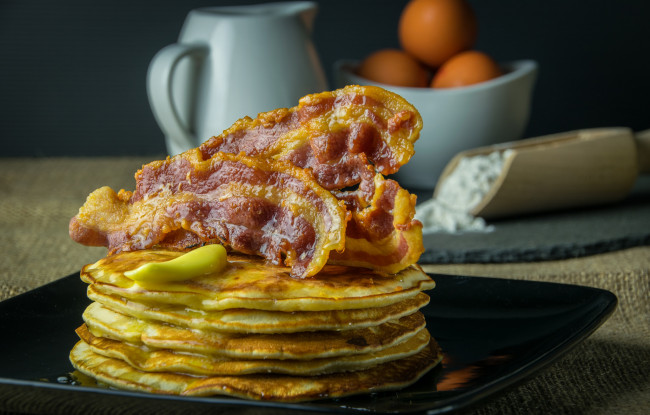 Обои картинки фото еда, блины,  оладьи, снедь