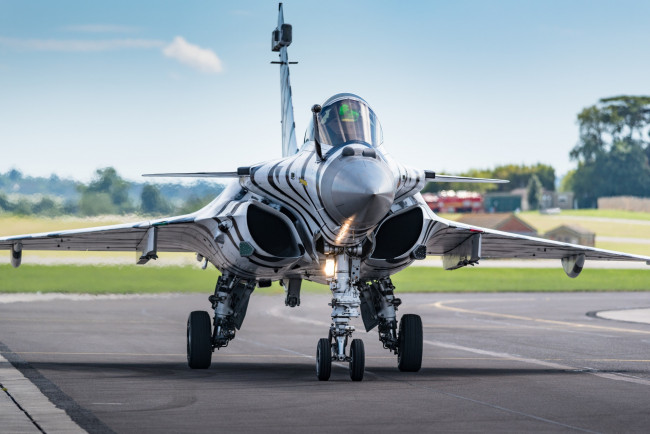 Обои картинки фото авиация, боевые самолёты, многоцелевой, истребитель, французский, рафаль, rafale, взлет