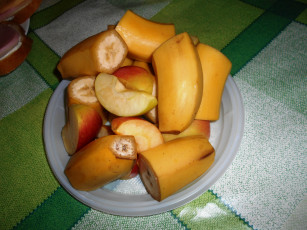 Картинка еда бананы яблоки