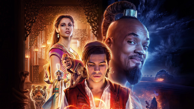Обои картинки фото кино фильмы, aladdin, коллаж