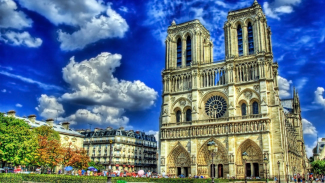 Обои картинки фото notre dame de paris, города, париж , франция, notre, dame, de, paris