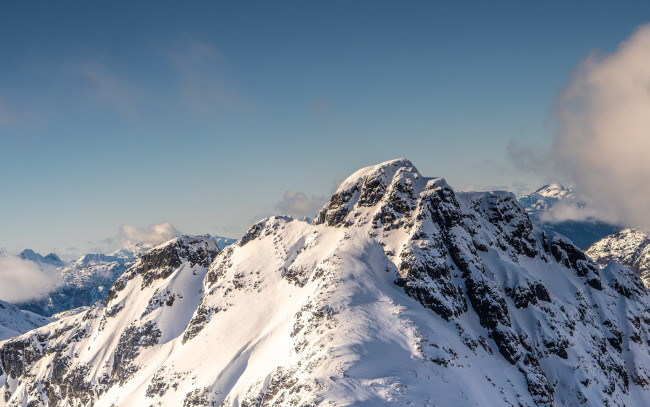 Обои картинки фото природа, горы, снег, вершины
