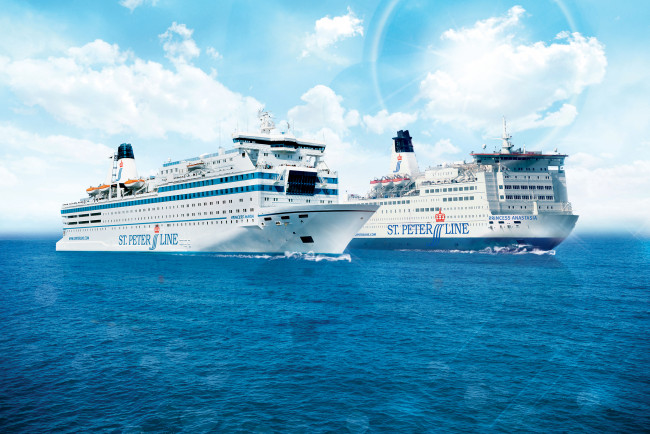 Обои картинки фото лайнеры, корабли, круиз, море, princess, maria, anastasia