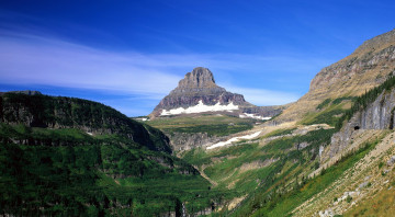 Картинка природа горы зелень небо