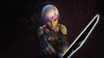 Картинка видео+игры star+wars девушка меч