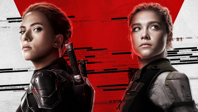Обои картинки фото black widow ,  2020, кино фильмы, black widow, черная, вдова, постер, фантастика, боевик, скарлетт, йоханссон, florence, pugh, наташа, романофф, елена, белова
