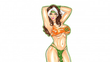 Картинка рисованное комиксы девушка фон взгляд