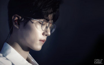 Картинка мужчины xiao+zhan актер лицо очки