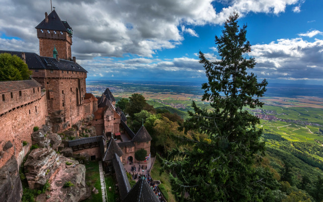 Обои картинки фото chateau du haut koenigsbourg, города, замки франции, chateau, du, haut, koenigsbourg