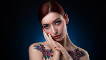 Картинка девушки -+лица +портреты тату макияж