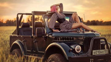 Картинка автомобили -авто+с+девушками gaz 69a ермак