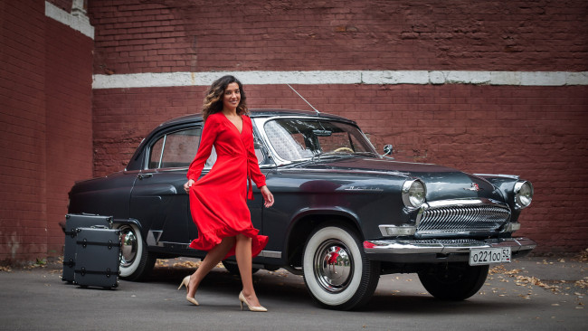 Обои картинки фото автомобили, -авто с девушками, красивая, девушка