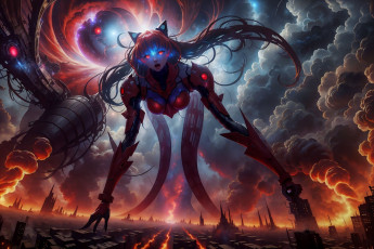 Картинка аниме оружие +техника +технологии нейросети графика нейроарт ai art нейронные сети рисунки нейро искусство нейрографика graphics neuroart neural networks drawings neuro neurography