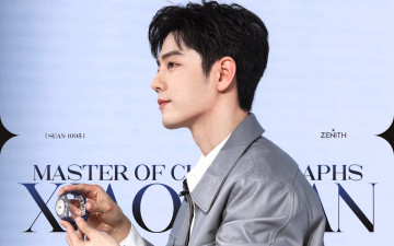 Картинка мужчины xiao+zhan актер лицо часы куртка