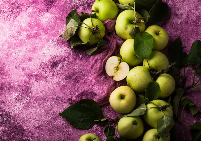 Обои картинки фото еда, яблоки