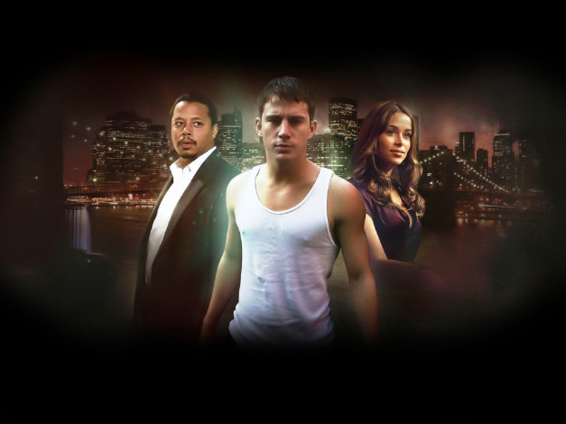 Обои картинки фото кино фильмы, fighting, персонажи, город, огни, монстр, река