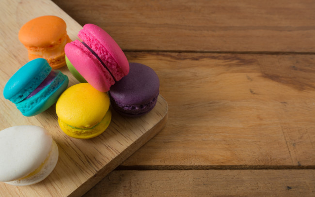 Обои картинки фото еда, макаруны, лакомство, печенье, ассорти