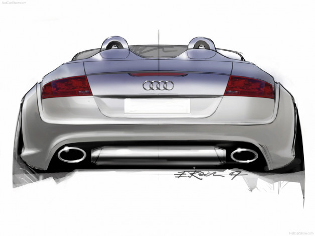 Обои картинки фото tt, сlubsport, quattro, concept, 2007, автомобили, рисованные