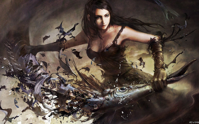 Обои картинки фото фэнтези, девушки