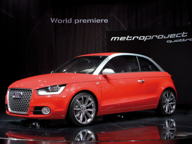 Обои картинки фото audi, metroproject, автомобили, выставки, уличные, фото