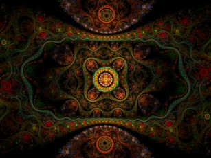 Картинка 3д графика fractal фракталы узор цвета фон