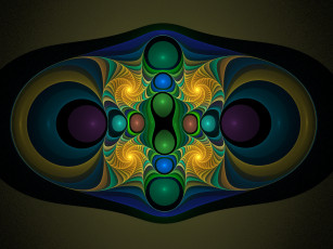 Картинка 3д графика fractal фракталы узор фон цвета