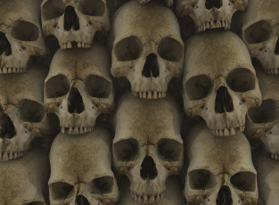 Картинка 3д графика horror ужас черепа