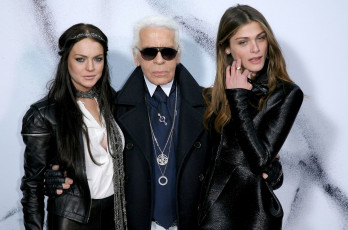 Картинка lindsay lohan karl lagerfeld elisa sednaoui разное знаменитости модельер