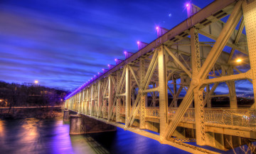 Картинка the falls bridge города мосты филадельфия