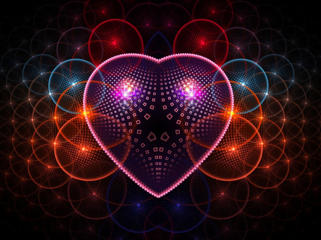 Обои картинки фото 3д, графика, fractal, фракталы, узор, цвета, фон