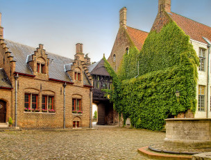 Картинка города брюгге+ бельгия фонтан брюгге музей дом belgium bruges museum gruuthuse