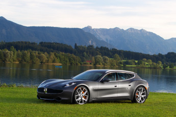 Картинка 2011+fisker+surf автомобили fisker река серый surf побережье