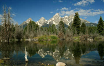 Картинка природа реки озера облака горы лес озеро