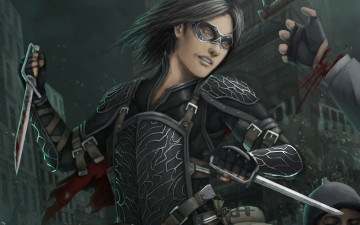 Картинка фэнтези люди парень деньги кинжалы