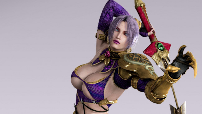 Обои картинки фото видео игры, soulcalibur iv, девушка, меч